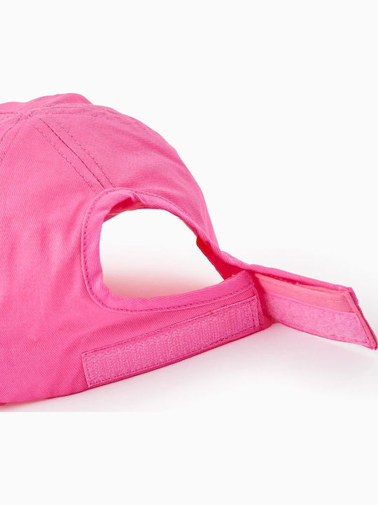 Zippy Kids' Jockey Fabric Hat Pink