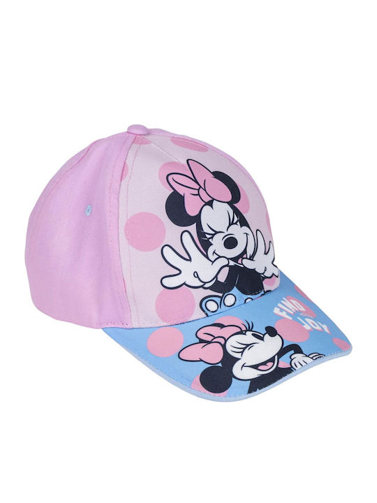 Minnie Mouse Kinderhut Jockey Stoff Rosa