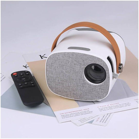 Factory YG230 Mini Projector LCD Standard Lamp with Built-in Speakers White