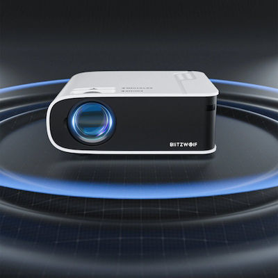 BlitzWolf BW-V6 Projector Full HD Λάμπας LED με Wi-Fi και Ενσωματωμένα Ηχεία Λευκός
