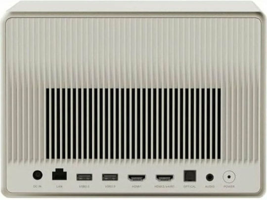 XGIMI Horizon Ultra XM13N Mini 3D Projector DLP (DMD) 4K Ultra HD LED Lamp with Wi-Fi and Built-in Speakers White