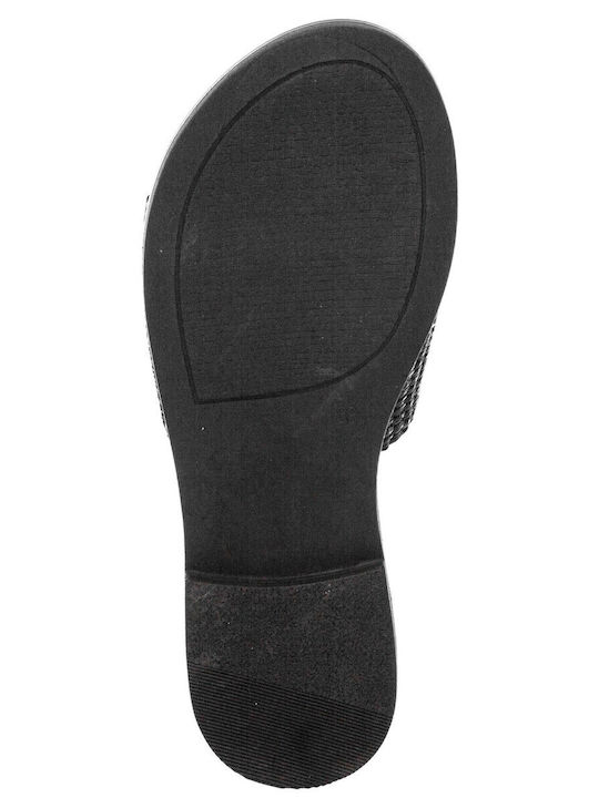 Women's Flat Sandals in Black Color