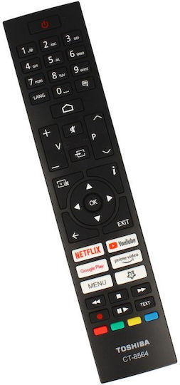 Vestel Συμβατό Τηλεχειριστήριο Dc-282 για Τηλεοράσεις F&U , Finlux , Hitachi , JVC , Telefunken , Toshiba και Turbo-X
