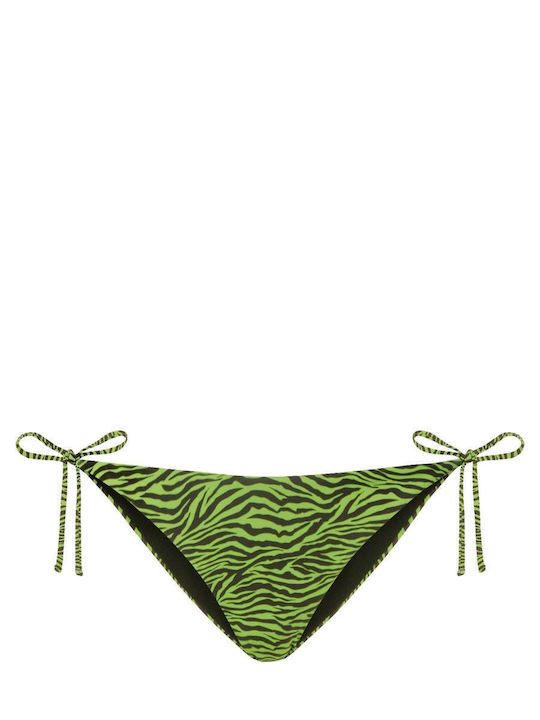 Bikini Slip με Κορδονάκια Πράσινο