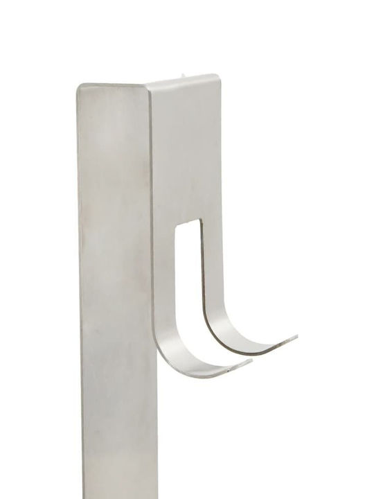 vidaXL An der Wand montiert Badezimmerregal Metallisch 24x6.5x10cm Silber