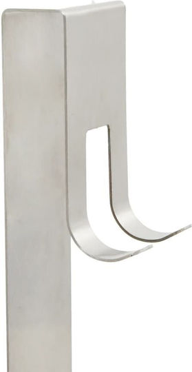 vidaXL An der Wand montiert Badezimmerregal Metallisch 24x6.5x10cm Silber