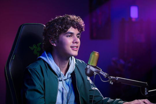 Razer Seiren V3 Chroma Kondensatormikrofon Tischplatte für Gesang