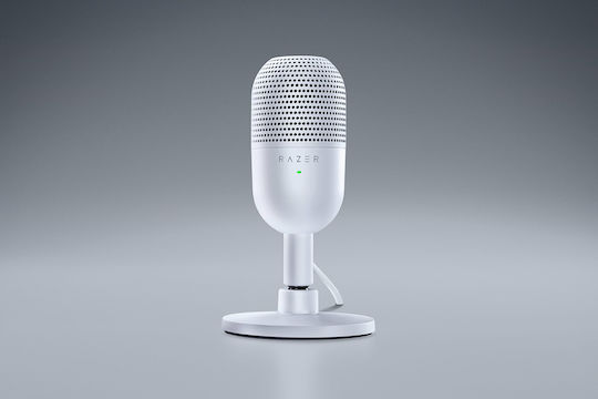 Razer Seiren V3 Mini Πυκνωτικό Μικρόφωνο USB Επιτραπέζιο για Φωνητικά σε Λευκό Χρώμα