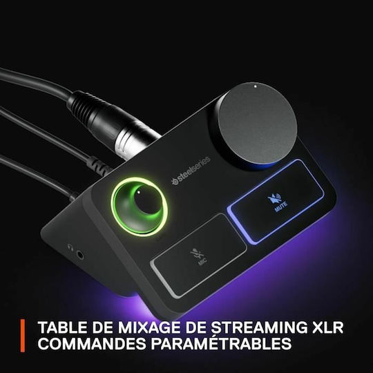SteelSeries ALIAS Pro Кондензаторен Микрофон Настолен в Черен Цвят