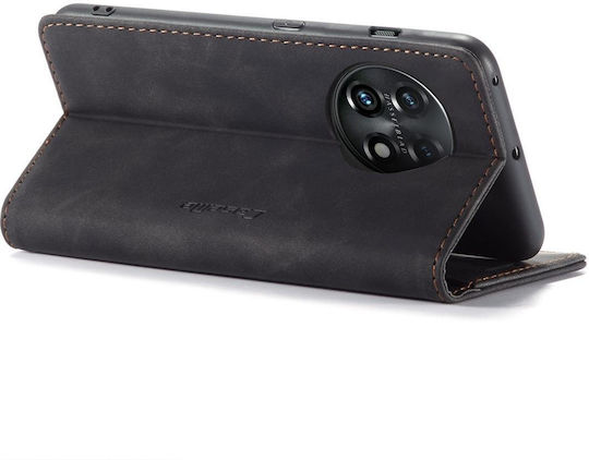 Oneplus 11 Caseme 013 Multifunktionale Horizontal Flip Leder Handytasche Schwarz