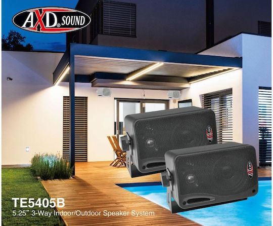 TE3005 Παθητικά Επιτοίχια Ηχεία 40W (Ζεύγος) Μαύρα