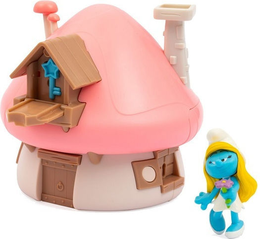 Giochi Preziosi The Magic Mushroom House with Magic Key Smurfs for 3+ Years 15cm (Miscellaneous Designs)