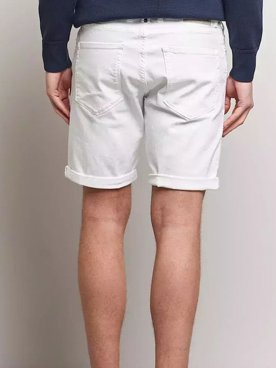 Herrenshorts Jeans White