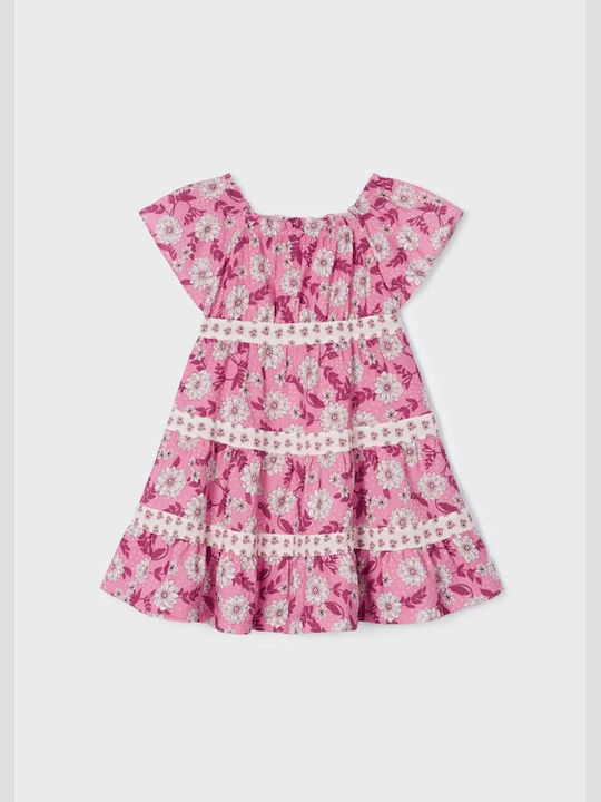 Mayoral Children's Dress Pink Dark