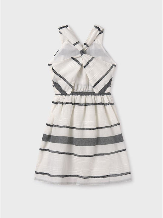 Mayoral Kids Dress Striped black