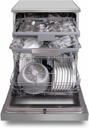 Inventor Freistehender Geschirrspüler für 14 Gedecke B60xH85cm Inox Clean Pro