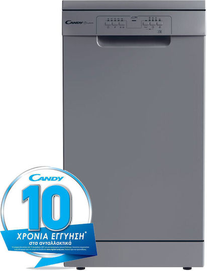 Candy Freistehender Geschirrspüler für 10 Gedecke B45xH85cm Inox