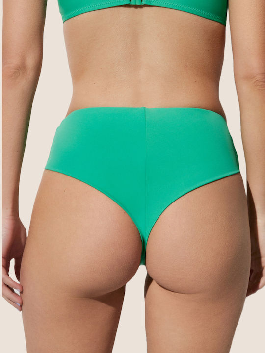 Ysabel Mora Bikini Slip High Waist Green