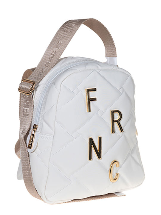 FRNC Damen Tasche Rucksack Weiß