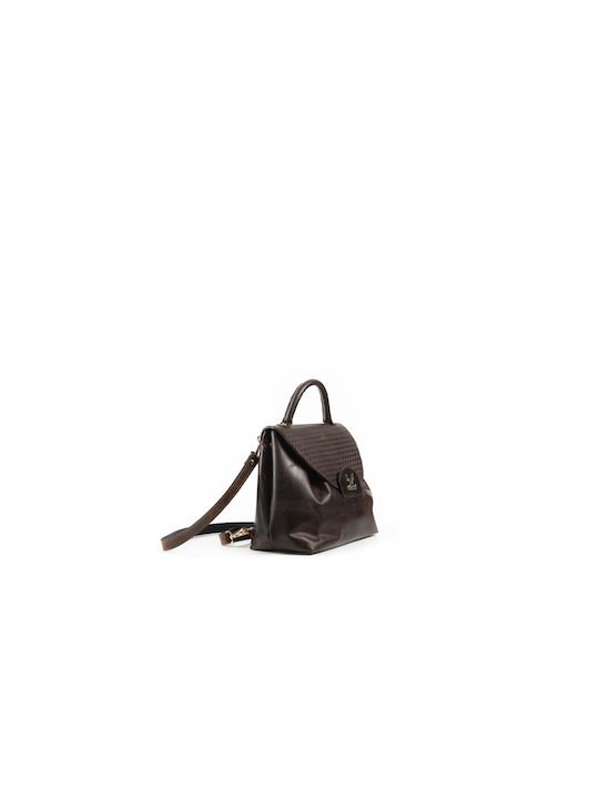 Genui Leather Leather Women's Bag Backpack Brown