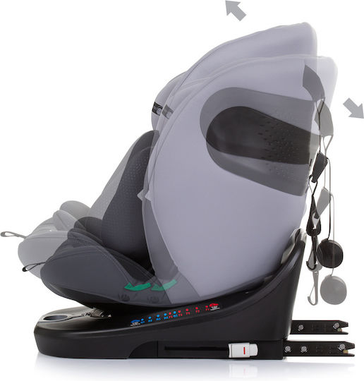 Chipolino Motion Детско Столче за Кола i-Размер с Isofix Гранит