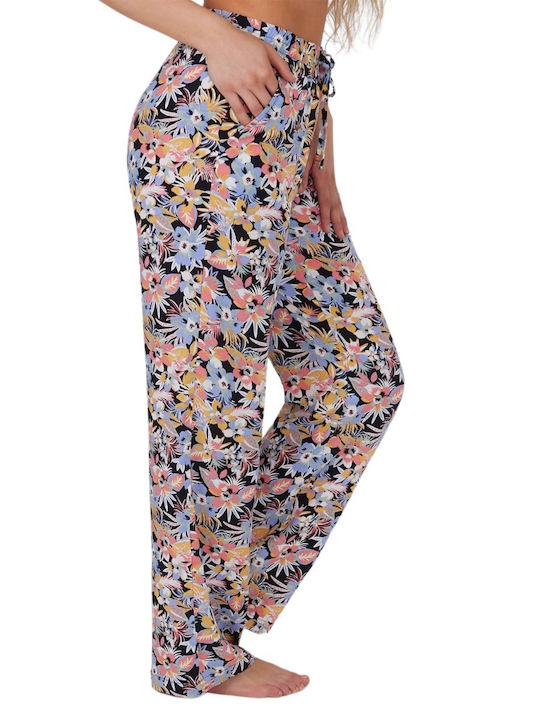 Damen Stoff Hose Black