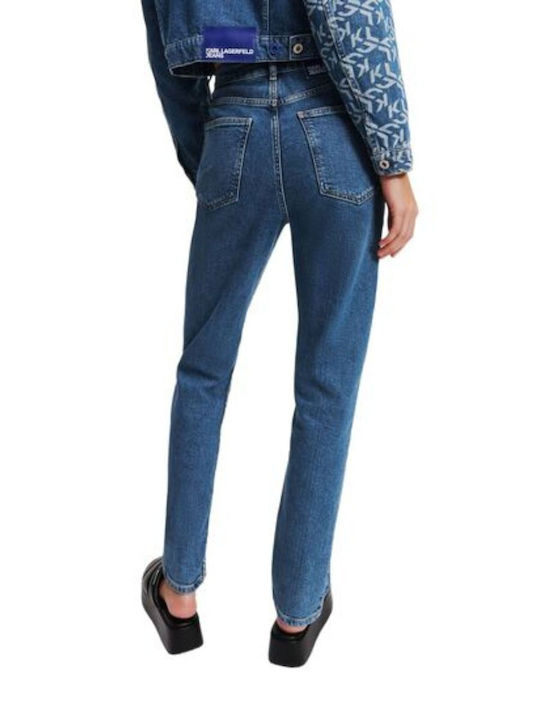 Karl Lagerfeld Women's Jean Trousers in Tapered Line Blue