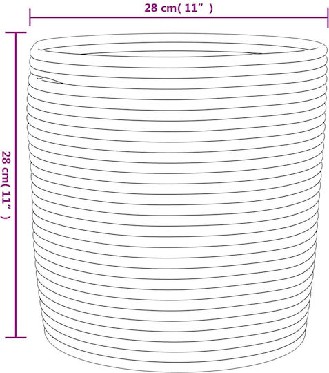 vidaXL Καλάθι Αποθήκευσης Υφασμάτινο Γκρι 28x28x28cm 2τμχ