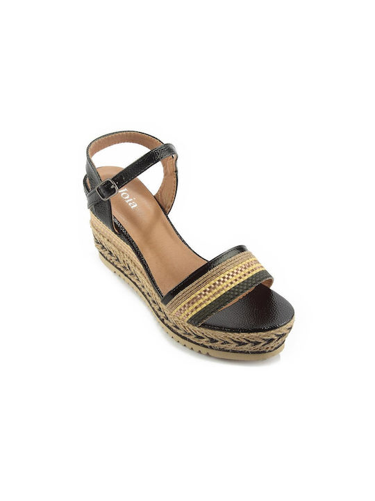 Fshoes Platforme dama Negre