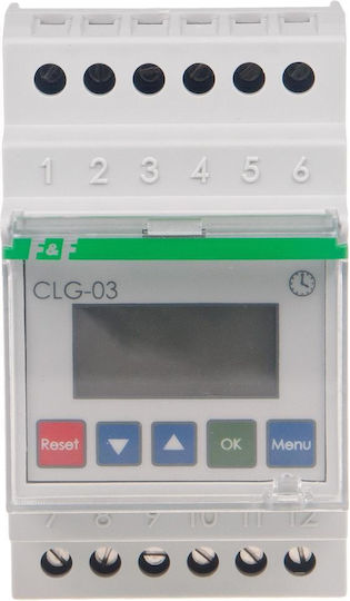 F&F F&F Betriebsstundenzähler Elektrische Messgeräte Analog Schiene Monofasisch CLG-03