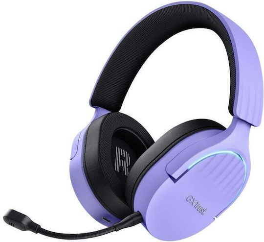 Trust GXT 491P Fayzo Über Ohr Gaming-Headset mit Verbindung 3,5mm Lila