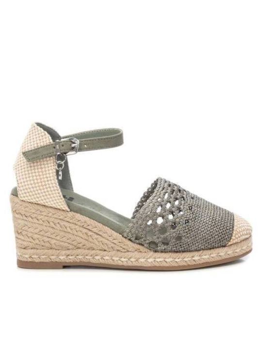 Xti Women's Platform Espadrilles Khaki