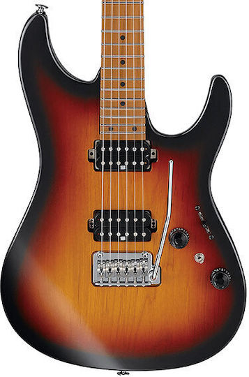 Ibanez AZ2402 Electric Guitar Stratocaster with HH Pickup Configuration Tri Fade Burst with Case
