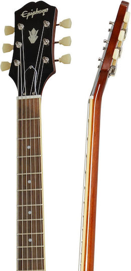 Epiphone ES-335 Electric Guitar with HH Pickup Configuration Vintage Sunburst