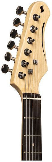 Stagg SES-30 Electric Guitar Stratocaster with SSS Pickup Configuration Candy Apple Red