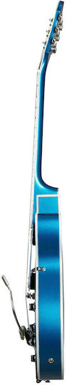 Epiphone Emperor Swingster Chitară Electrică ES cu HH Configurație Doze Delta Blue Metallic