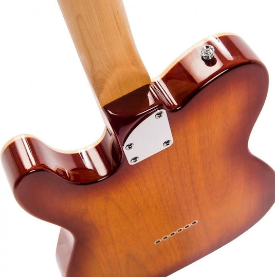 Vintage V72 ReIssued Ηλεκτρική Κιθάρα T Style με HS Διάταξη Μαγνητών Flame Tobacco Burst