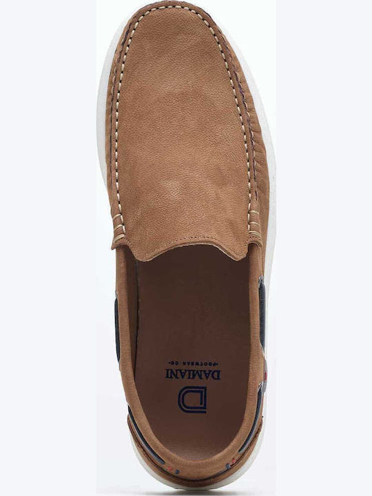 Δερμάτινα Ανδρικά Loafers σε Ταμπά Χρώμα