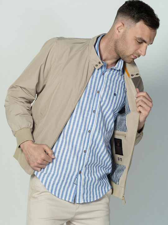 Jacke Bomber Wasserdicht und Winddicht Beige