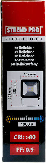 Strend Pro Στεγανός Προβολέας LED 30W IP65