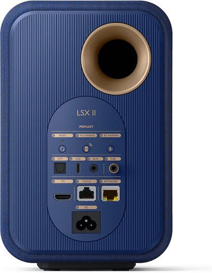 Kef LSX II Αυτοενισχυόμενα Ηχεία με Wi-Fi & Bluetooth 70W Cobalt Blue