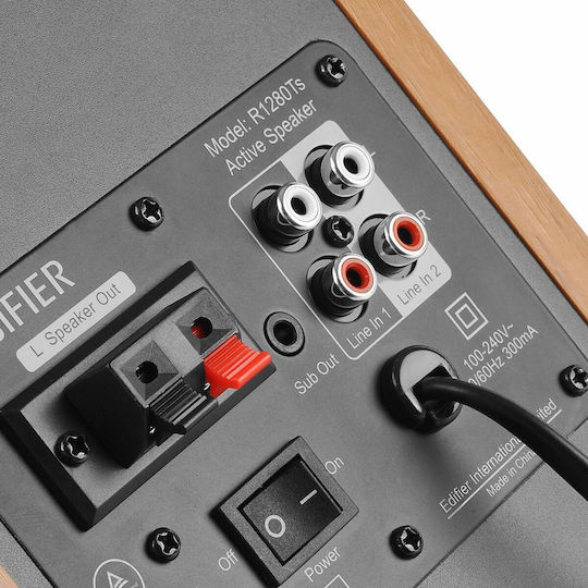 Edifier R1280TS Самоусилващи Се Тонколони 42W Двойка Кафяви
