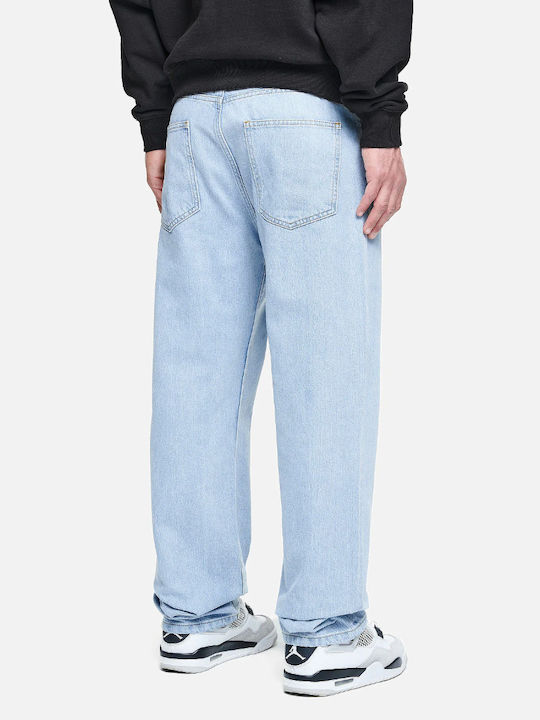 Pegador Pantaloni de Bărbați din Jean în Linie Baggy Blue