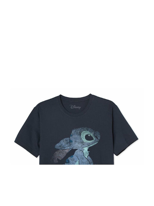 Cotton Division Lilo + Stitch T-shirt Navy Blue Cotton