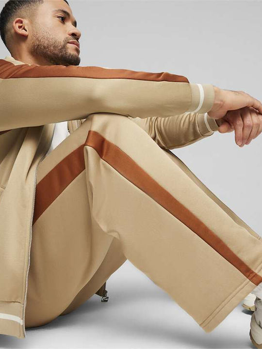 PUMA T7 Iconic Jogger Παντελόνι Καφέ