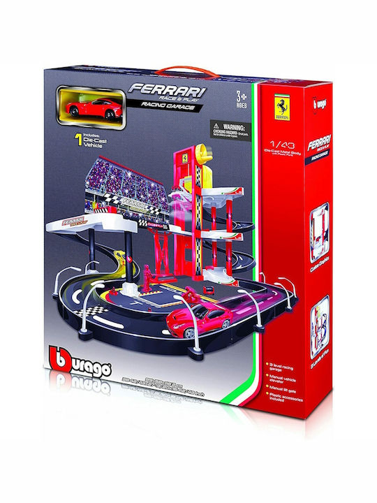 Bburago Track Ferrari Racing Garage Available & Toybox 3+ Years