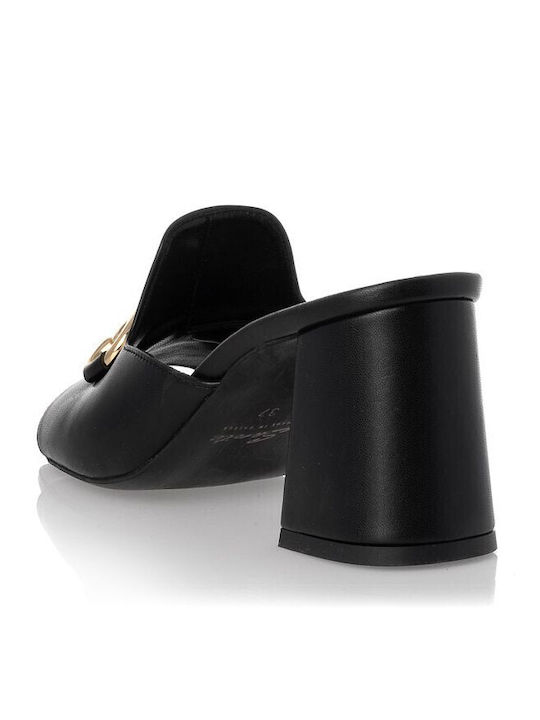 Sante Heel Mules Black