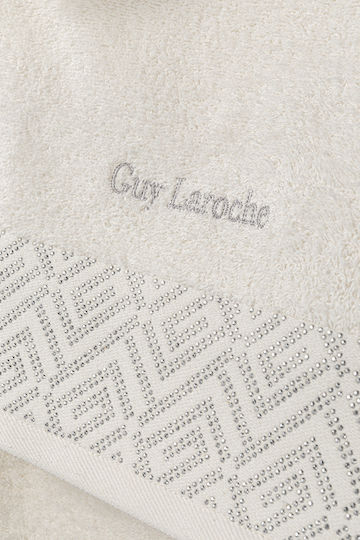 Guy Laroche 3-tlg. Set Badetücher Emblem Ivory Gewicht 500gr/m²