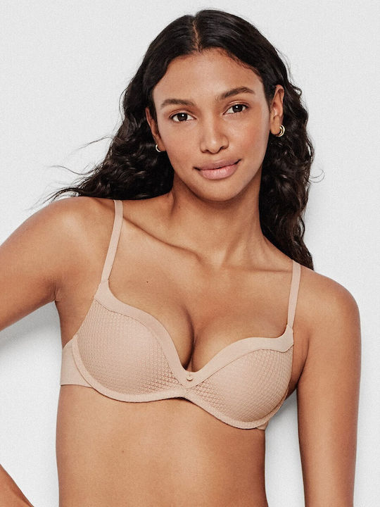 Gisela Push Up Bra Nude