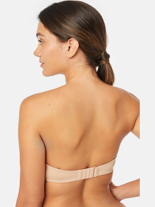 Nude Strapless Σουτιέν με Ελαφριά Ενίσχυση